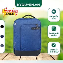Balo Laptop Simple Carry M-City Chính Hãng, Balo Công Sở Chống Nước, Đựng Laptop 13 Inch, Màu Xanh Navy 1