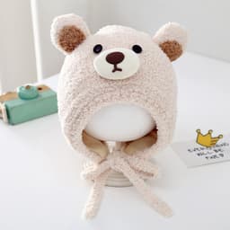 [3-30 THÁNG TUỔI] Mũ len tai gấu dễ thương cao cấp cho bé, mũ len ấm áp mùa đông CHO bé trai bé gái - M29 7