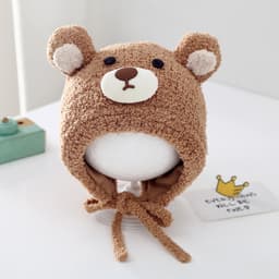 [3-30 THÁNG TUỔI] Mũ len tai gấu dễ thương cao cấp cho bé, mũ len ấm áp mùa đông CHO bé trai bé gái - M29 5