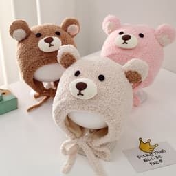 [3-30 THÁNG TUỔI] Mũ len tai gấu dễ thương cao cấp cho bé, mũ len ấm áp mùa đông CHO bé trai bé gái - M29 3