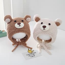 [3-30 THÁNG TUỔI] Mũ len tai gấu dễ thương cao cấp cho bé, mũ len ấm áp mùa đông CHO bé trai bé gái - M29 2