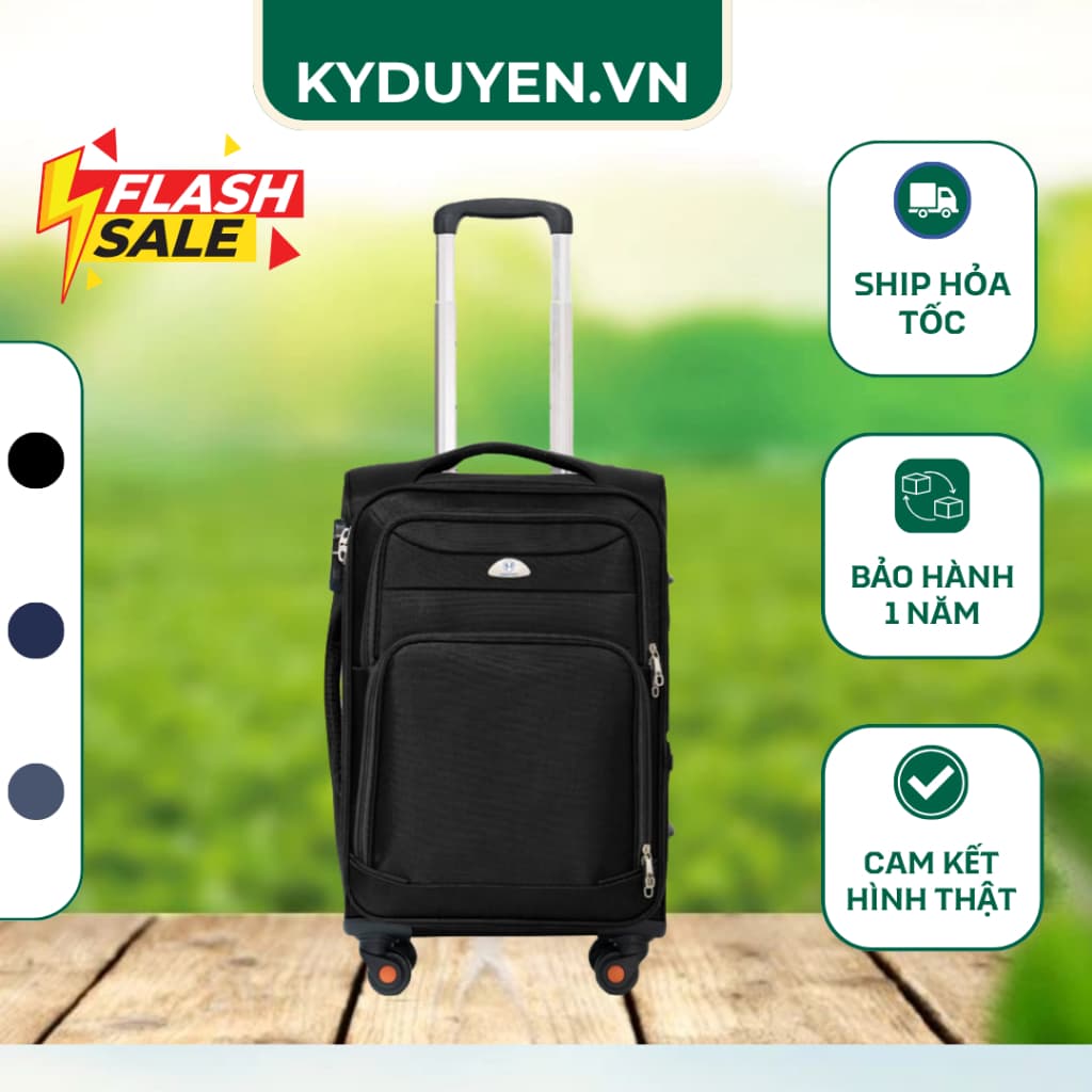 Vali Vải Cao Cấp Hùng Phát 033 Hàng Chính Hãng Tiêu Chuẩn Xuất Khẩu  ĐỦ SIZE (Size 20 Size24 Size 28)