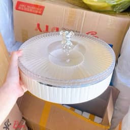 🐻 Khay đựng bánh – mứt – kẹo hình gấu siêu xinh, 1 tầng, Tết sum vầy, chàn đầy yêu thương… 4