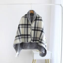 Chăn Ngủ Văn Phòng Kiêm Áo Choàng Chất Liệu Mềm Mại Nhỏ Gọn Tiện Dụng Dễ Dàng Mang Đi size 100x140cm NHÀ TH 2