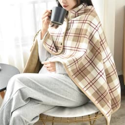 Chăn Ngủ Văn Phòng Kiêm Áo Choàng Chất Liệu Mềm Mại Nhỏ Gọn Tiện Dụng Dễ Dàng Mang Đi size 100x140cm NHÀ TH 7