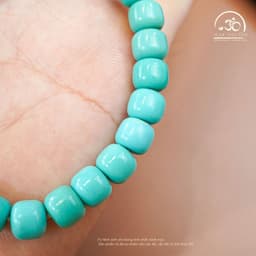 Ngọc Đan Tâm - Vòng Tay Lam Ngọc Lu Thống 7mm - Mệnh Mộc & Mệnh Thuỷ 5