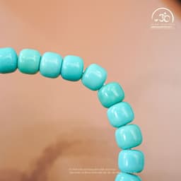 Ngọc Đan Tâm - Vòng Tay Lam Ngọc Lu Thống 7mm - Mệnh Mộc & Mệnh Thuỷ 6