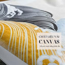 Bộ 3  tranh treo tường in canvas tone đỏ theo yêu cầu 3