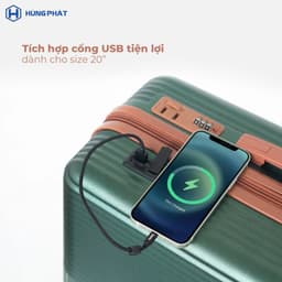 Vali nhựa Hùng Phát 620 Size 20  Nhựa ABS Chống Chày, Chịu Lực Tiện Lợi 7