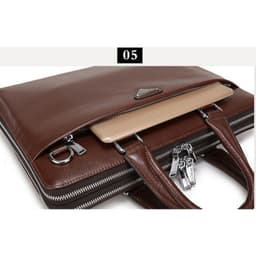 Cặp Da Bò Thật Sapolney 2309 Phù Hợp Dân Văn Phòng Chứa Laptop 14inch, Tài Liệu 5