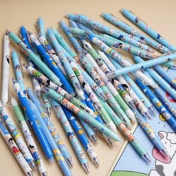 Hộp 12 Bút mực gel tẩy được mực đen, xanh, tím hình cute, bút gel mực tím xóa được, bút bi tẩy được 4