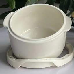 Nồi Nấu Chậm 1,5L Nineshield KB-NC02 Chính Hãng - Nấu Cháo, Hầm, Hấp, Chưng Yến Cho Bé Ruột Sứ Tráng Men, Bảo Hành 12 Th 9
