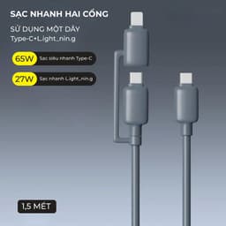 Cáp Sạc Nhanh 3in1 BC32 Bonne TECHNOLOGIQUE Chính Hãng – Hỗ Trợ Sạc Nhanh 65W Cho Điện Thoại, Laptop, Bảo Hành 12 Tháng 5