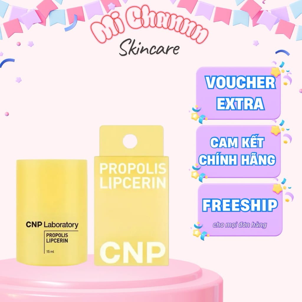 Dưỡng môi keo ong CNP Propolis Lipcerin 15ml fullbox