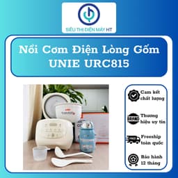 Nồi Cơm Điện Tử Unie URC815 - Dung tích 1.5L, Công suất 700W, Lòng Nồi Gốm Tự Nhiên, Ủ Ấm 3D - Hàng chính hãng 1