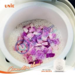 Nồi Cơm Điện Tử Unie URC815 - Dung tích 1.5L, Công suất 700W, Lòng Nồi Gốm Tự Nhiên, Ủ Ấm 3D - Hàng chính hãng 3