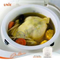 Nồi Cơm Điện Tử Unie URC815 - Dung tích 1.5L, Công suất 700W, Lòng Nồi Gốm Tự Nhiên, Ủ Ấm 3D - Hàng chính hãng 2