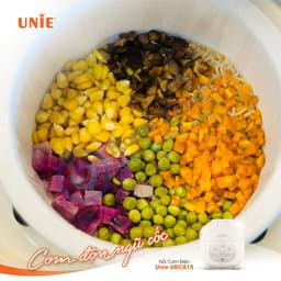 Nồi Cơm Điện Tử Unie URC815 - Dung tích 1.5L, Công suất 700W, Lòng Nồi Gốm Tự Nhiên, Ủ Ấm 3D - Hàng chính hãng 5