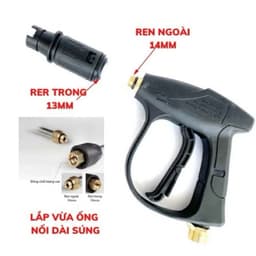 Sung Đen Rửa Xe Áp Lực Cao Ren Ngoài 22mm ( SUNG ĐEN ) 5