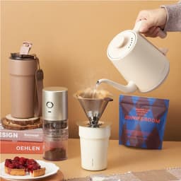 Ấm điện cổ ngỗng pha cà phê siêu tốc Jenniferoom Drip kettle 1350W, 0.8L JRK-KT0801 - 2 Màu 4