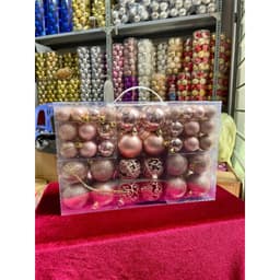 Hộp châu vali 100 trái đồ trang trí cây thông noel nhiều size và mẫu 3