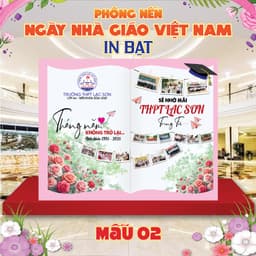PHÔNG CHỤP ẢNH NGÀY NHÀ GIÁO VIỆT NAM 20-11 - CHẤT LIỆU IN BẠT CHỐNG NƯỚC NHIỀU KÍCH THƯỚC  2