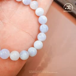 Ngọc Đan Tâm - Vòng Tay Mã Não Xanh Lace 8mm 3A - Mệnh Mộc, Mệnh Thuỷ 4