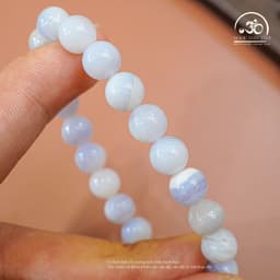 Ngọc Đan Tâm - Vòng Tay Mã Não Xanh Lace 8mm 3A - Mệnh Mộc, Mệnh Thuỷ 5