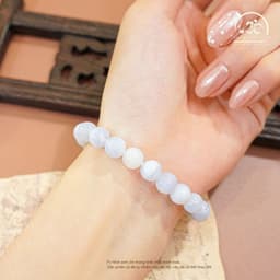 Ngọc Đan Tâm - Vòng Tay Mã Não Xanh Lace 8mm 3A - Mệnh Mộc, Mệnh Thuỷ 3