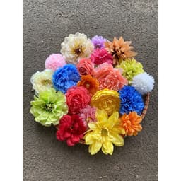 Set 20 đầu bông hoa mix các mẫu,  nhiều tone màu trang trí hộp quà, decor, giỏ hoa quả..(MIX HOA NGẪU NHIÊN) 8