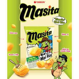 Combo Bánh Snack Khoai Tây Mai Rùa 4 lớp Masita Orion Đủ Vị Gói Nhỏ 33g Và Gói Lớn 60g - HÀNG CHÍNH HÃNG 6