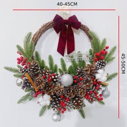 Vòng Nguyệt Quế Giáng Sinh, Noel, Vòng Treo Cửa Handmade, trang trí noel size 20cm, 30cm 1