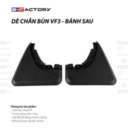 Chắn Bùn VinFast VF3 Trước Sau Nhựa ABS Cao Cấp Chuẩn Form, Ốp Chắn Bùn Xe Ô Tô VF3 (Bộ 4 Miếng) Có Ship Hỏa Tốc 2