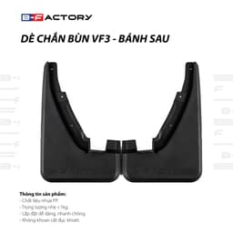 Chắn Bùn VinFast VF3 Trước Sau Nhựa ABS Cao Cấp Chuẩn Form, Ốp Chắn Bùn Xe Ô Tô VF3 (Bộ 4 Miếng) Có Ship Hỏa Tốc 3