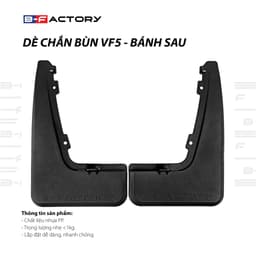 Chắn Bùn VinFast VF5 Nhựa Dẻo Cao Cấp, Ốp Chắn Bùn Bánh Xe VF5 (Bộ 4 Miếng Kèm Ốc Vít) Có Ship Hỏa Tốc 8