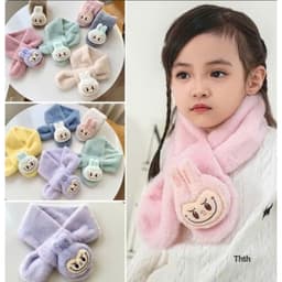 Khăn quàng cổ sang trọng, Ấm Áp Cho Bé, Khăn quàng cổ in hình hoạt hình dễ thương thời trang 1