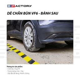 Chắn Bùn VinFast VF6 (B-Factory), Ốp Chắn Bùn Xe VF6 Nhựa PP Siêu Bền Bản Rộng 2