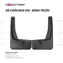 Chắn Bùn VinFast VF6 (B-Factory), Ốp Chắn Bùn Xe VF6 Nhựa PP Siêu Bền Bản Rộng 4