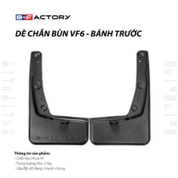 Chắn Bùn VinFast VF6 (B-Factory), Ốp Chắn Bùn Xe VF6 Nhựa PP Siêu Bền Bản Rộng 6