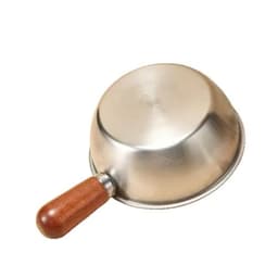 [Mini] Xoong,nồi mini không có nắp, chất liệu inox304, có tay cầm bằng gỗ cách nhiệt - tiện dụng, đa năng 4