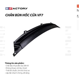 Chắn Bùn Hốc Cửa Sau VinFast VF7 (B-Factory), Ốp Nhựa ABS Bảo Vệ Bệ Cửa VF7 Có Ship Hỏa Tốc 9