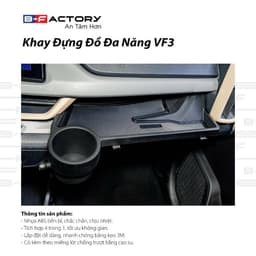 Khay Đựng Đồ Đa Năng VF3 B-Factory, Hộp Để Đồ Hốc Để Ly Móc Treo Đồ Xe VinFast VF3 Ship Hỏa Tốc Quanh Hà Nội 5