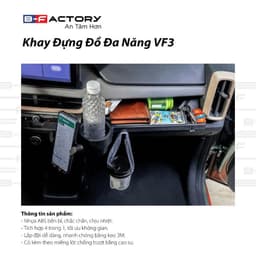 Khay Đựng Đồ Đa Năng VF3 B-Factory, Hộp Để Đồ Hốc Để Ly Móc Treo Đồ Xe VinFast VF3 Ship Hỏa Tốc Quanh Hà Nội 7