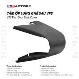 Tấm Ốp Lưng Ghế Sau VinFast VF3 (B-Factory), Ốp Bảo Vệ Lưng Ghế Chịu Lực 50kg Nhựa ABS Ship Hỏa Tốc Quanh Hà Nội 4