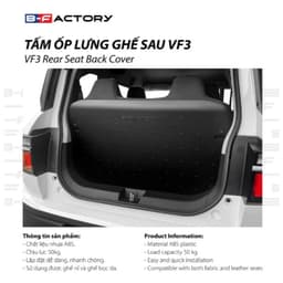 Tấm Ốp Lưng Ghế Sau VinFast VF3 (B-Factory), Ốp Bảo Vệ Lưng Ghế Chịu Lực 50kg Nhựa ABS Ship Hỏa Tốc Quanh Hà Nội 8