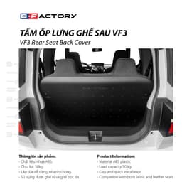 Tấm Ốp Lưng Ghế Sau VinFast VF3 (B-Factory), Ốp Bảo Vệ Lưng Ghế Chịu Lực 50kg Nhựa ABS Ship Hỏa Tốc Quanh Hà Nội 7