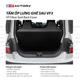 Tấm Ốp Lưng Ghế Sau VinFast VF3 (B-Factory), Ốp Bảo Vệ Lưng Ghế Chịu Lực 50kg Nhựa ABS Ship Hỏa Tốc Quanh Hà Nội 2