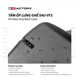 Tấm Ốp Lưng Ghế Sau VinFast VF3 (B-Factory), Ốp Bảo Vệ Lưng Ghế Chịu Lực 50kg Nhựa ABS Ship Hỏa Tốc Quanh Hà Nội 5