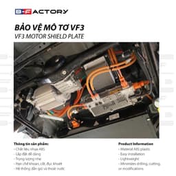 Tấm Bảo Vệ Mô Tơ VinFast VF3 (B-Factory), Ốp Bảo Vệ Gầm Xe VF3 Nhựa ABS (Không Khoan Đục) Ship Hỏa Tốc Quanh Hà Nội 4