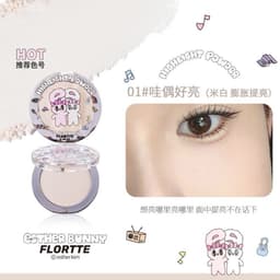 [HỎA TỐC] Flortte Phấn Bắt Sáng Flortte x Bunny Highlight Lì Màu Làm Sáng Nâng Vùng Tối Gương Mặt Tự Nhiên Lâu Trôi 4g 5